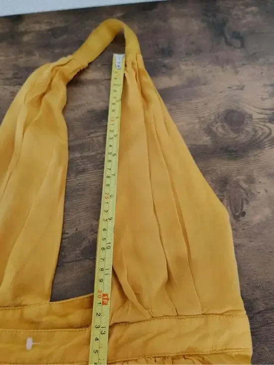 Lulus Heavenly Hues Marigold Yellow Maxi Adjustable Boho - Picture 7 of 9